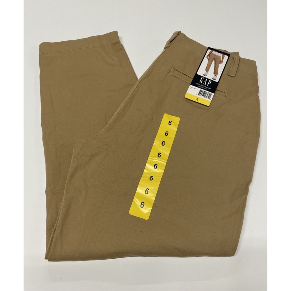 Gap Women's Slim Ankle Pant, Tan, Size: 6